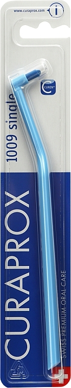 Jednopęczkowa szczoteczka do zębów Single CS 1009, niebieska - Curaprox — Zdjęcie N2