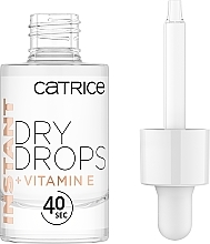 Wysuszacz do paznokci w kroplach - Catrice Instant Dry Drops + Vitamin E — Zdjęcie N2