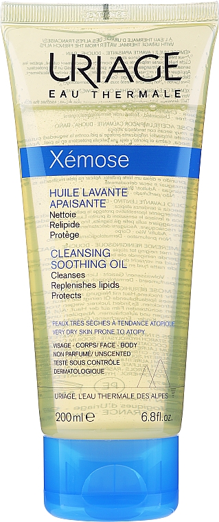 Kojący olejek myjący do ciała i twarzy - Uriage Xémose Cleansing Soothing Oil — Zdjęcie N2