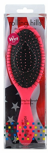 Szczotka do włosów, różowa - Rolling Hills Detangling Brush For Wet Hair Pink — Zdjęcie N1