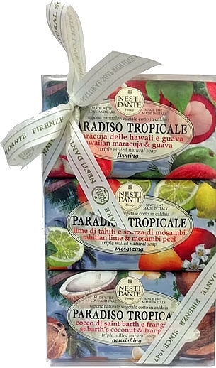 Zestaw - Nesti Dante Paradiso Tropicale (soap/3x250g) — Zdjęcie N1