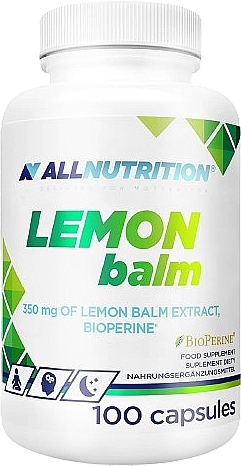 Suplement diety z ekstraktem z melisy - Allnutrition Lemon Balm — Zdjęcie N1