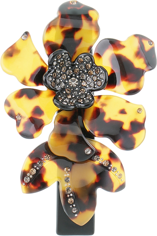 Automatyczna spinka do włosów Orchidea, 0807, lampart - Elita — Zdjęcie N1