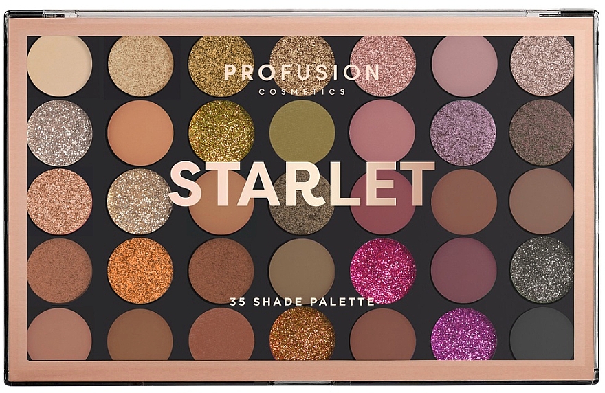 Paletka cieni do powiek - Profusion Cosmetics Starlet 35 Shade Eyeshadow Palette — Zdjęcie N1