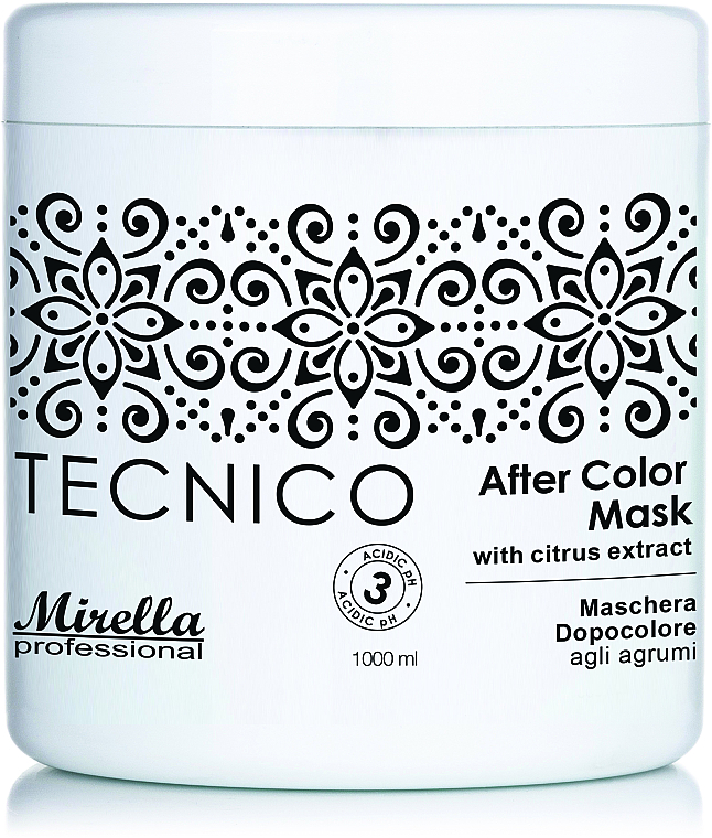 Maska do włosów po koloryzacji z ekstraktem z cytrusów - Mirella Professional After Color Mask — Zdjęcie N1
