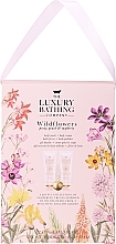 Zestaw - Grace Cole The Luxury Bathing Company Wildflowers (b/cr/100ml + b/wash/100ml + b/polisher/1pc + bath fizzer/25g) — Zdjęcie N1