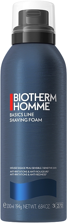 Pianka do golenia do skóry wrażliwej - Biotherm Sensitive Skin Shaving Foam — Zdjęcie N1