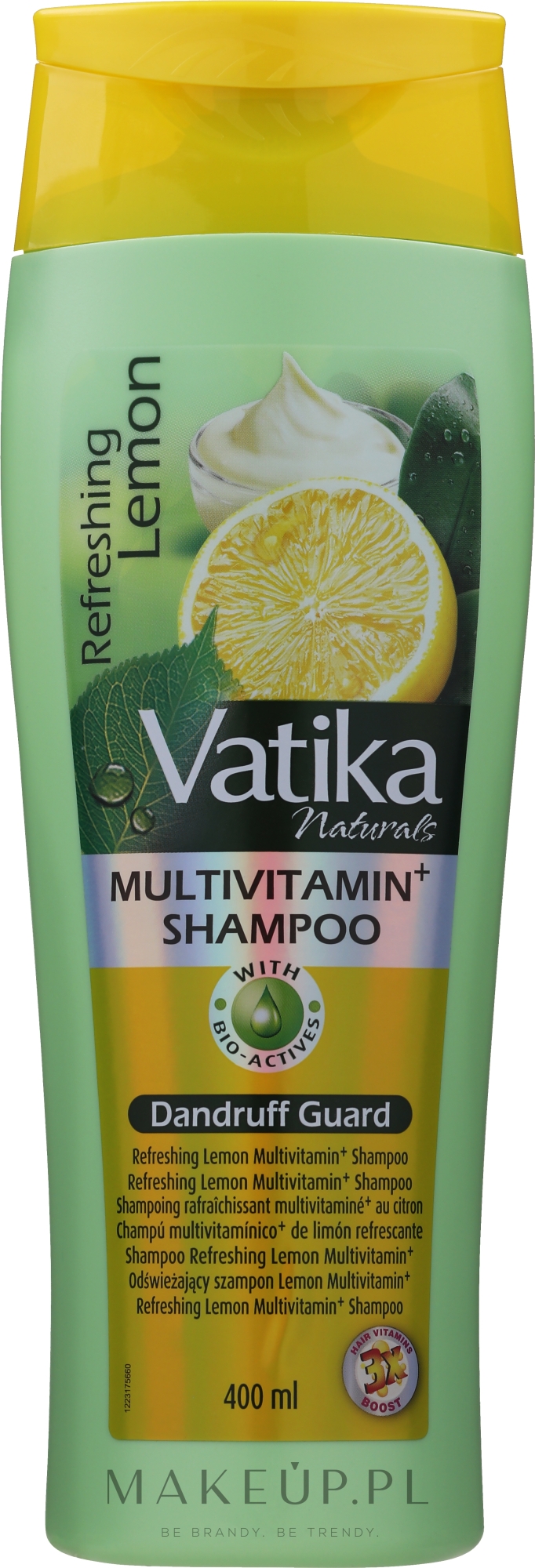 Przeciwłupieżowy szampon odświeżający do włosów - Dabur Vatika Refreshing Lemon Anti-Dandruff Shampoo — Zdjęcie 400 ml