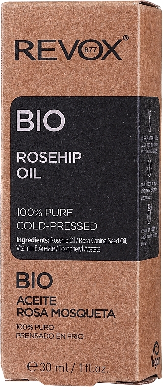 PRZECENA! Olej z dzikiej róży - Revox Bio Rosehip Oil 100% Pure * — Zdjęcie N3