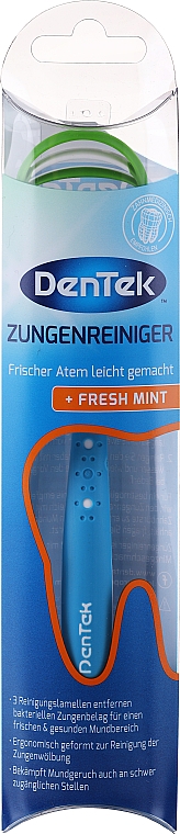Skrobaczka do języka, niebieska - DenTek Comfort Clean Tongue Scraper — Zdjęcie N1