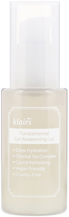 Przeciwobrzękowy żel pod oczy - Klairs Fundamental Eye Awakening Gel — Zdjęcie N1