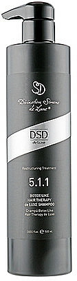Regenerujący szampon Stal i jedwab De Lux N 5.1.1 - Simone DSD de Luxe Botox Hair Therapy de Luxe Shampoo — Zdjęcie N2