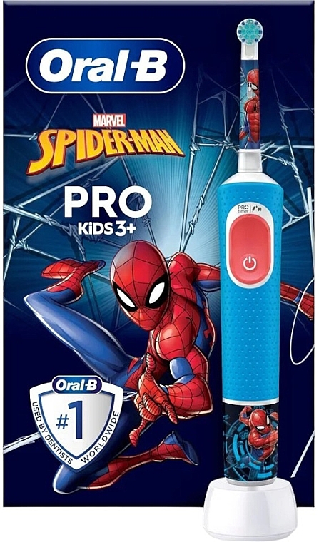 Elektryczna szczoteczka do zębów - Oral-B Braun Vitality Pro Kids 3+ Spiderman — Zdjęcie N1