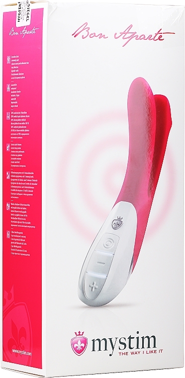 PRZECENA! Wibrator z dwiema końcówkami, różowy - Mystim Bon Aparte Naughty Pink * — Zdjęcie N3