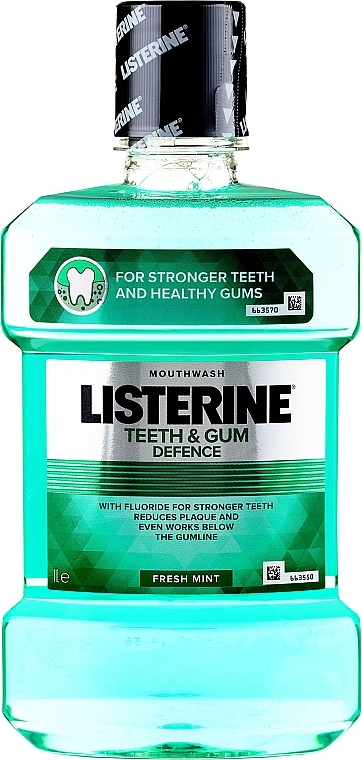 Płyn do płukania jamy ustnej chroniący przed próchnicą - Listerine Teeth And Gum Defence — Zdjęcie N3