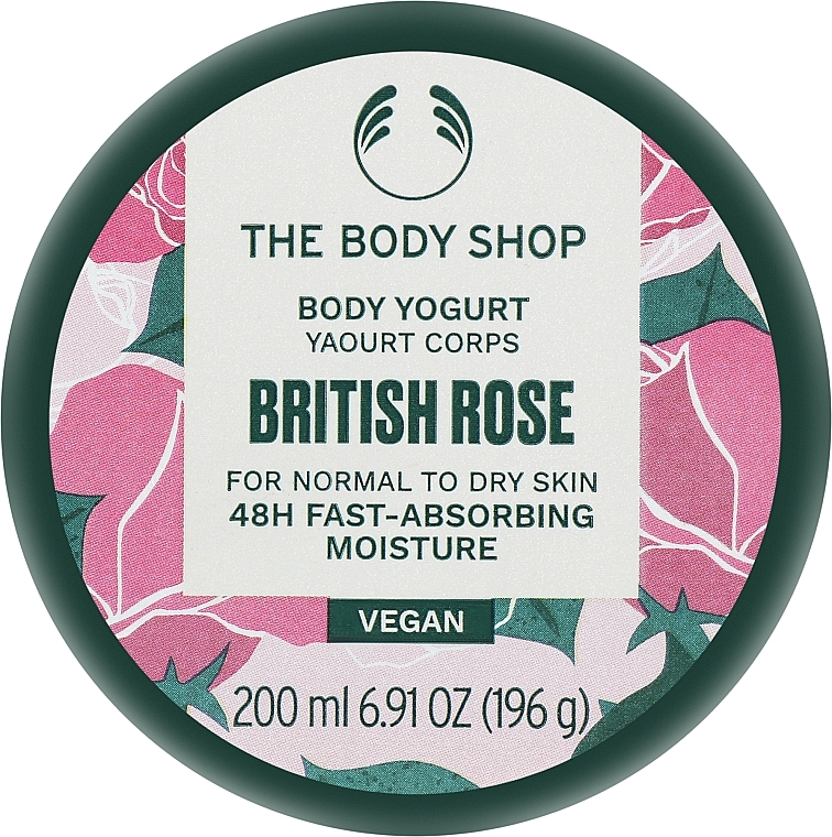 Jogurt do ciała do skóry normalnej i suchej - The Body Shop British Rose Vegan Body Yogurt — Zdjęcie N1