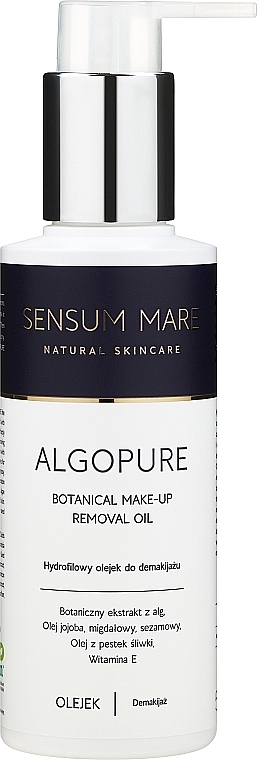 Emulsja do demakijażu - Sensum Mare Algopure Botanical Make-Up Removal Oil — Zdjęcie N1