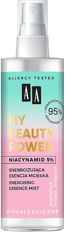 Energizująca mgiełka-esencja do twarzy - AA My Beauty Power Niacynamid 5% — Zdjęcie N1