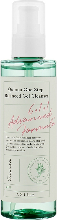Delikatny żel do mycia twarzy - Axis-Y Quinoa One-Step balanced Gel Cleanser — Zdjęcie N1