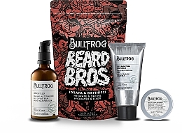 Zestaw - Bullfrog Beard Bros Hydrate & Define Kit (shave/gel/100 ml + hair/gel/50 ml + balm/100 ml) — Zdjęcie N1