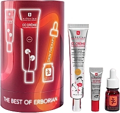 Zestaw - Erborian The Best Of Erborian Clair (cc/cr/45ml + eye/cr/3ml + f/oil/10ml) — Zdjęcie N1