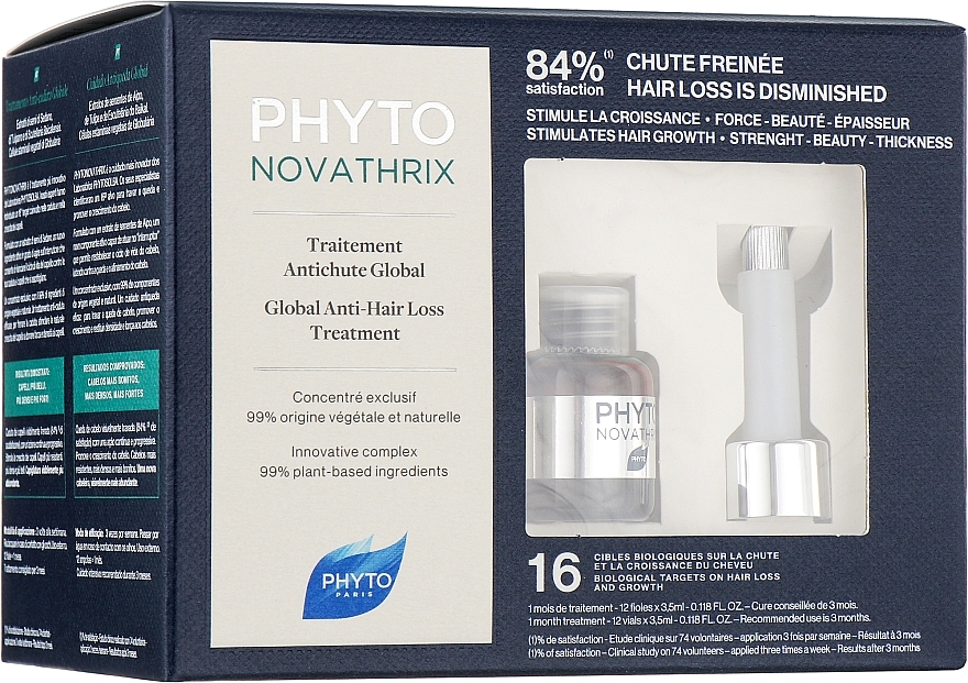 Kompleksowa kuracja przeciw wypadaniu włosów - Phyto Novathrix Global Anti-Hair Loss Treatment — Zdjęcie N1