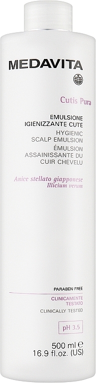 Emulsja do włosów - Medavita Cutis Pura Hygienic Scalp Emulsion — Zdjęcie N1