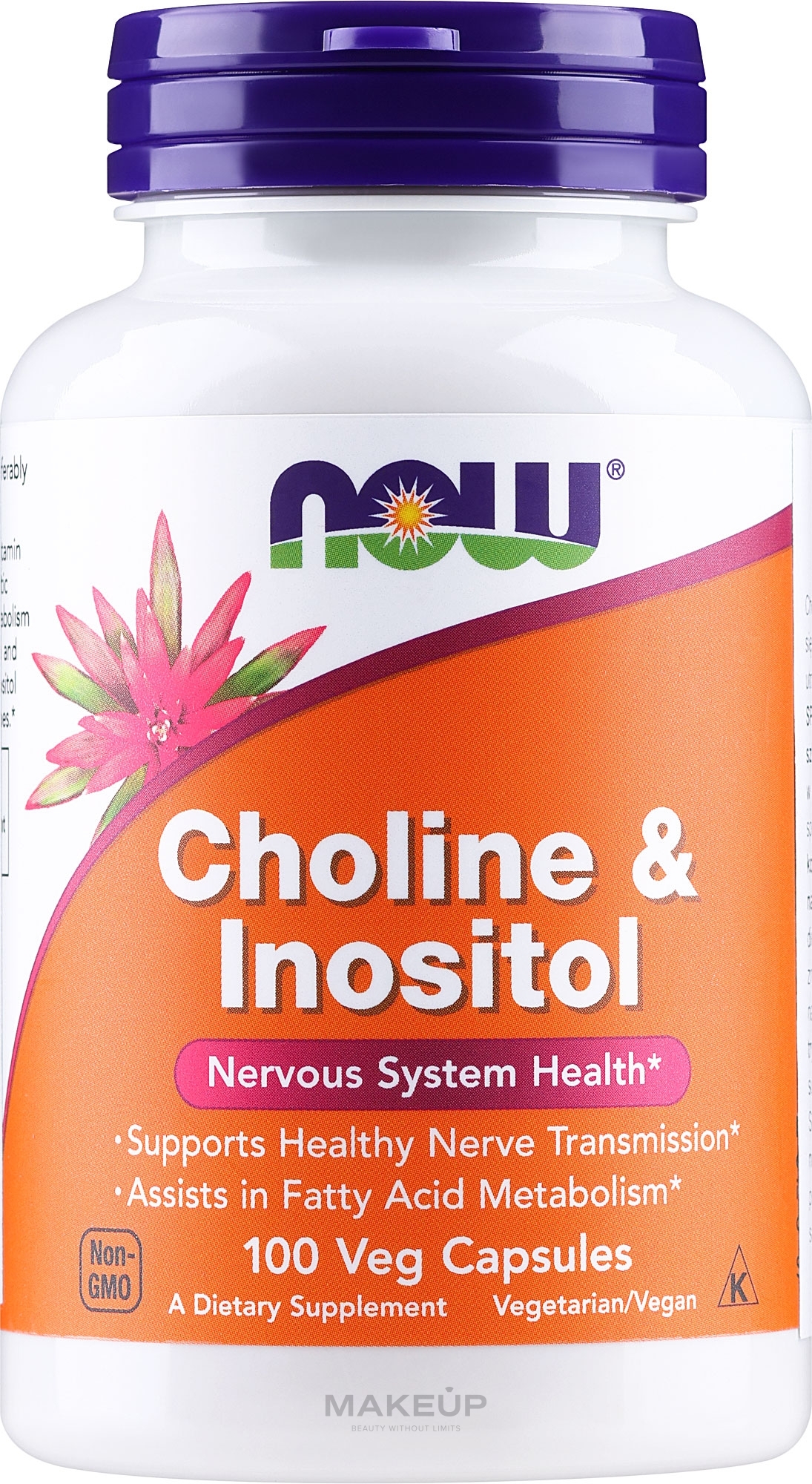 Suplement diety Cholina i inozytol - Now Foods Choline & Inositol — Zdjęcie 100 szt.