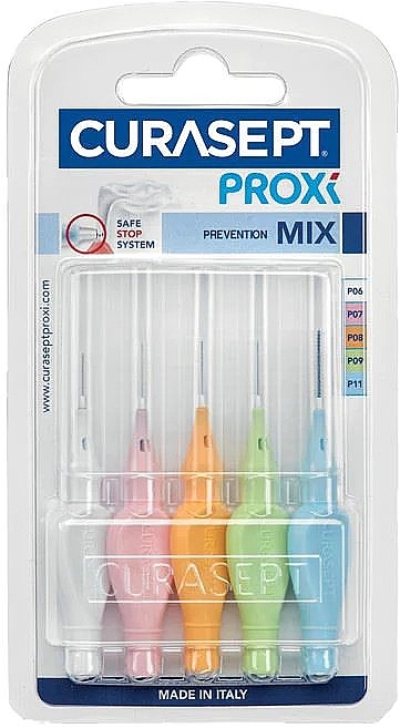 Zestaw szczoteczek międzyzębowych w różnych rozmiarach - Curaprox Curasept Proxi Mix Prevention — Zdjęcie N1