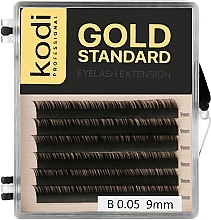 Kup Sztuczne rzęsy Gold Standart B 0,05 (6 rzędów: 9 mm) - Kodi Professional