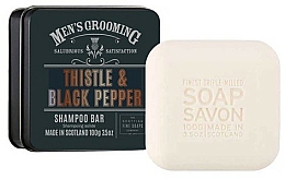 Szampon w kostce dla mężczyzn Oset i czarny pieprz - Scottish Fine Soaps Mens Grooming Thistle & Black Pepper Shampoo Bar — Zdjęcie N2
