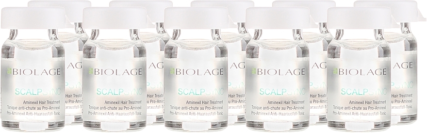 Kuracja w ampułkach zapobiegająca wypadaniu włosów - Biolage Scalpsync Aminexil Hair Treatment — Zdjęcie N5