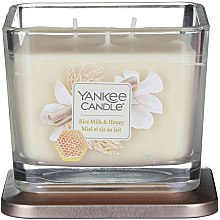 Kup Świeca zapachowa w szkle - Yankee Candle Elevation Rice Milk & Honey Small 1-Wick Square Candle