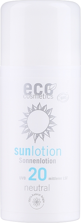 Przeciwsłoneczna emulsja bezzapachowa SPF 20 - Eco Cosmetics Sun Lotion — Zdjęcie N1