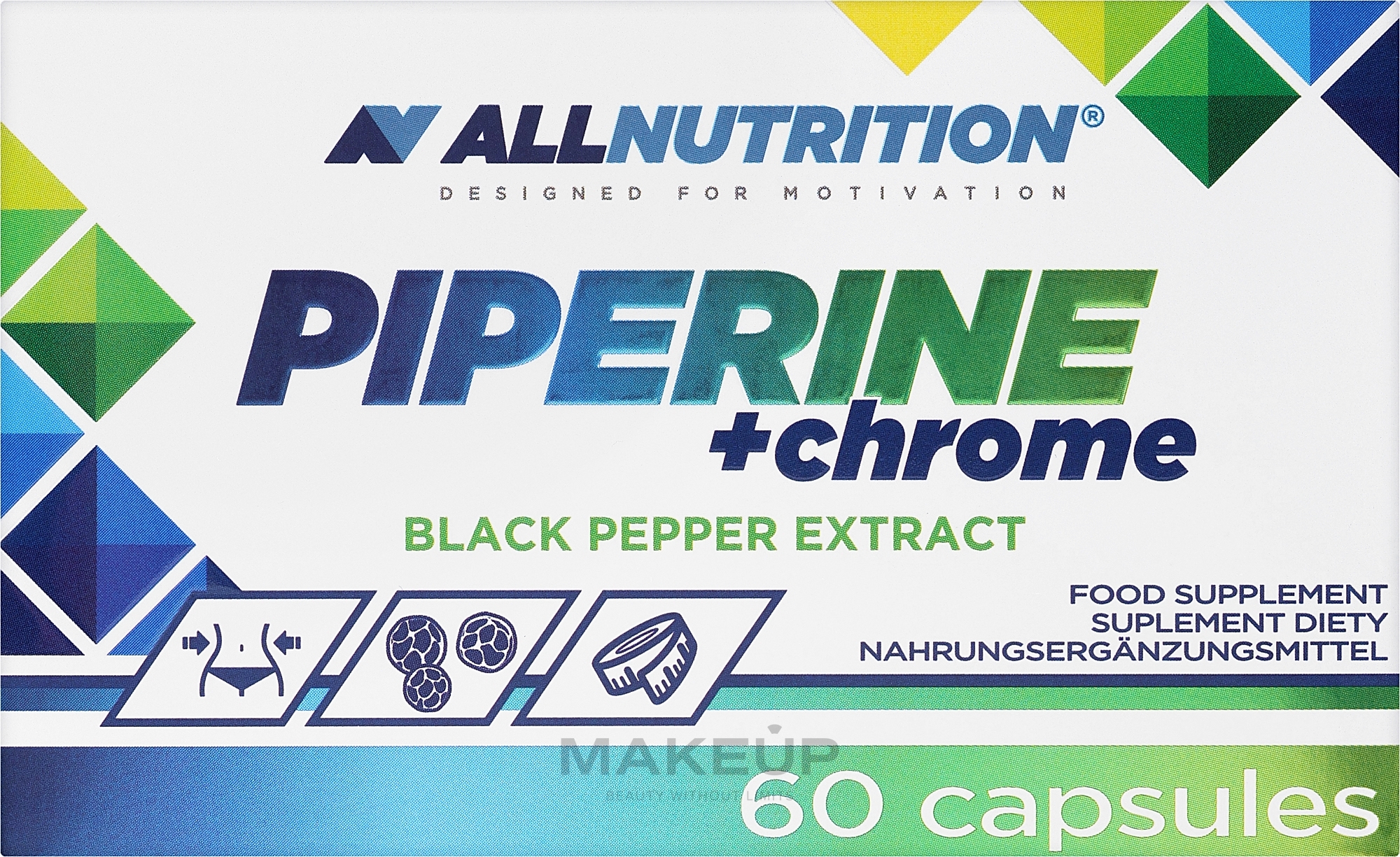 Suplement diety Piperyna + Chrom - Allnutrition Piperine + Chrome — Zdjęcie 60 szt.