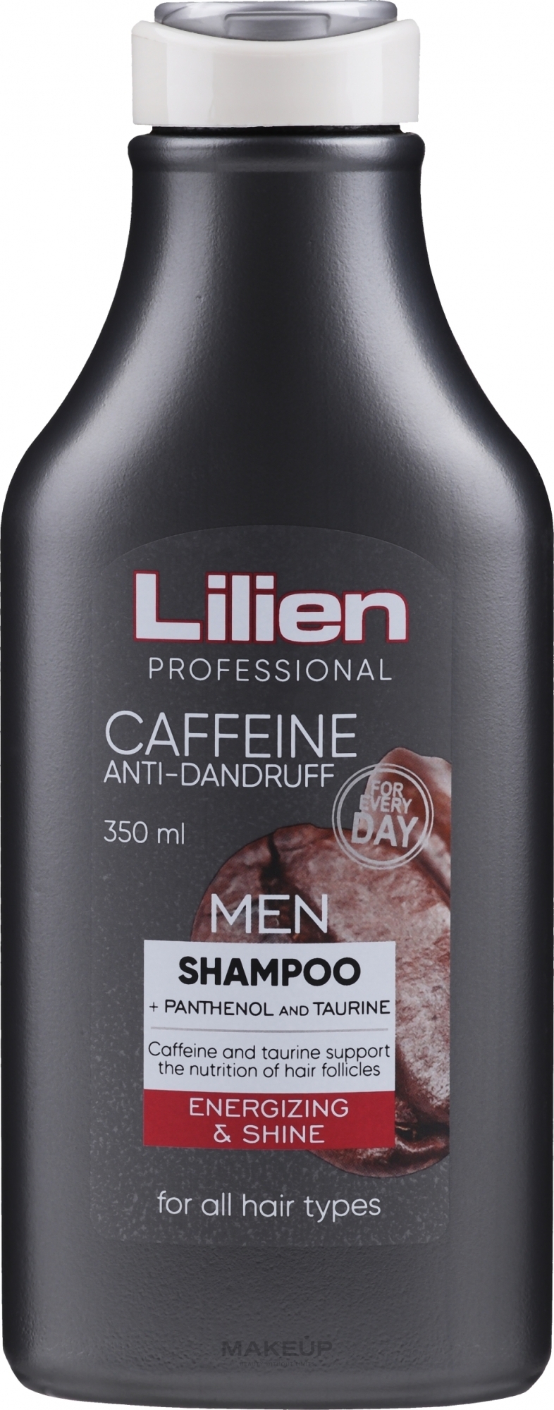 Przeciwłupieżowy szampon do włosów dla mężczyzn - Lilien Caffeine Anti-Dandruff For Men — Zdjęcie 350 ml