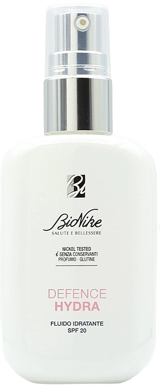 Nawilżający fluid do twarzy - BioNike Defense Moisturising Fluid SPF20 — Zdjęcie N1