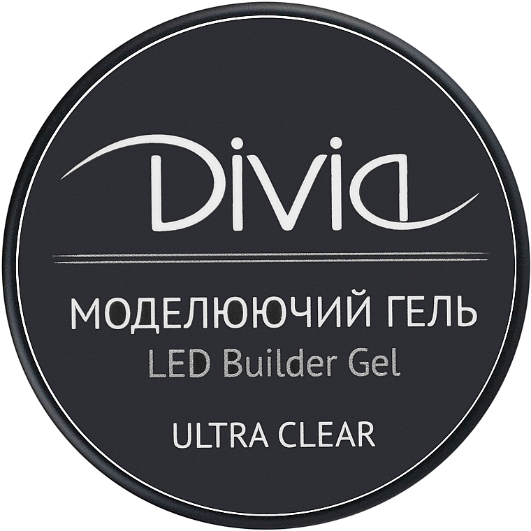 Modelujący żel do paznokci, Di1105 - Divia LED Builder Gel — Zdjęcie N2