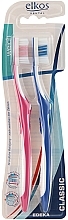 Kup Szczoteczka do zębów, miękka, różowo-niebieska - Elkos Dental Classic