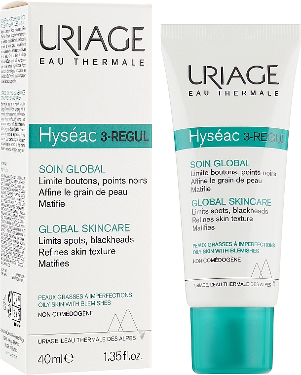 Krem do skóry tłustej i problematycznej - Uriage Hyseac 3-Regul Global Skin Care — Zdjęcie N2