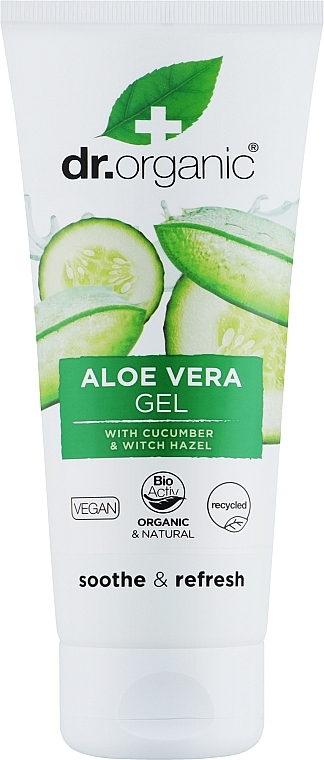 Organiczny żel z aloesem i ogórkiem - Dr Organic Aloe Vera Gel With Cucumber 