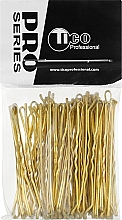 Wsuwki do włosów-niewidoczne faliste 60 mm, złote - Tico Professional — Zdjęcie N3