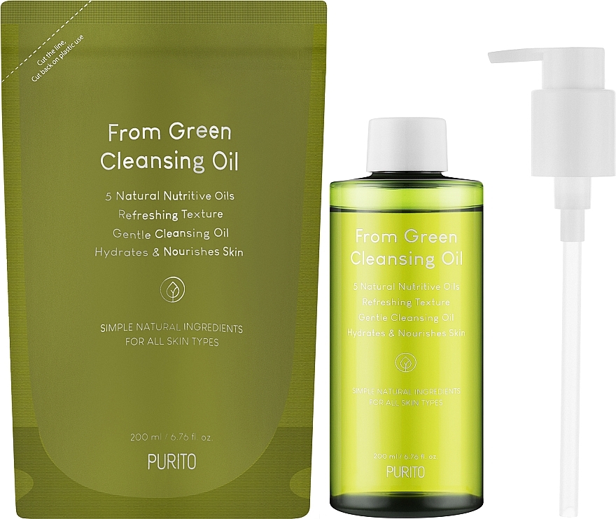 Zestaw - Purito From Green Cleansing Oil Set (oil/200ml + oil/200ml) — Zdjęcie N2