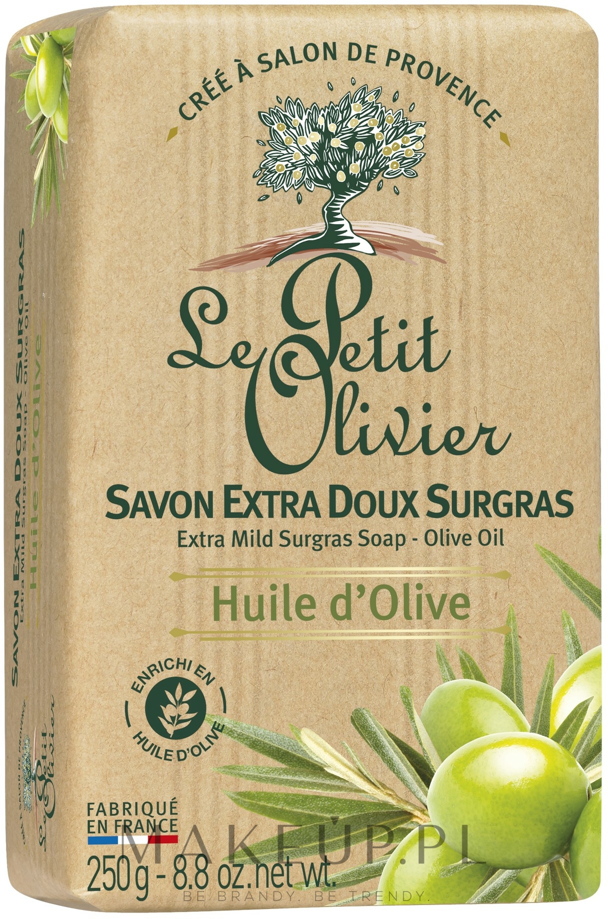 Delikatne mydło kosmetyczne Ekstrakt z oliwek - Le Petit Olivier Extra mild soap Olive oil — Zdjęcie 250 g
