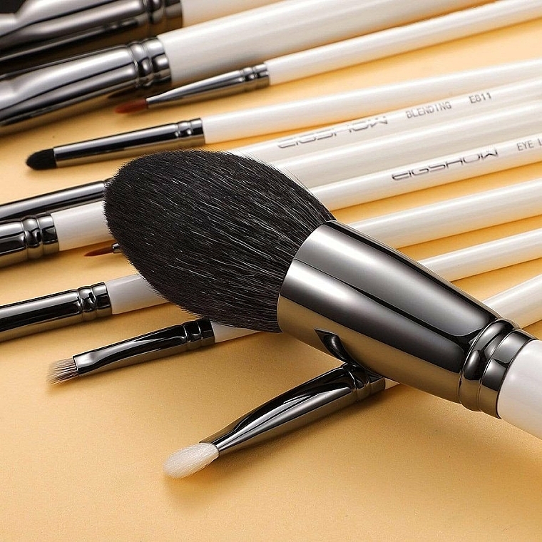 Zestaw pędzli do makijażu - Eigshow Beauty Makeup Brush Master Bright Silver — Zdjęcie N4