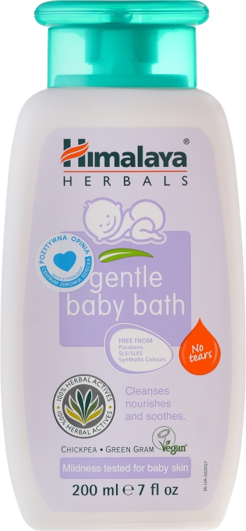Delikatny płyn do kąpieli dla dzieci - Himalaya Herbals Gentle Baby Bath