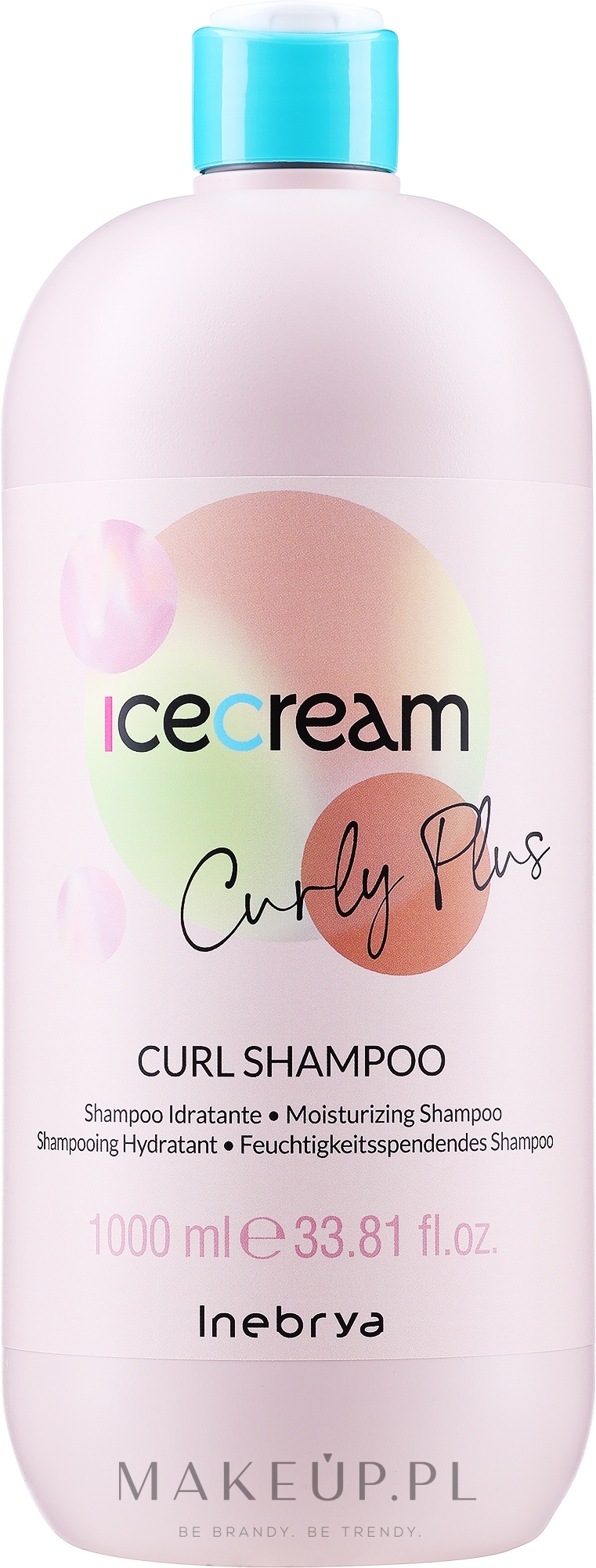 Szampon do włosów kręconych - Inebrya Ice Cream Curly Plus Curl Shampoo — Zdjęcie 1000 ml