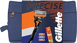 Kup Zestaw - Gillette Fusion 5 Precise (gel/200ml + razor + blade/3pcs + bag)