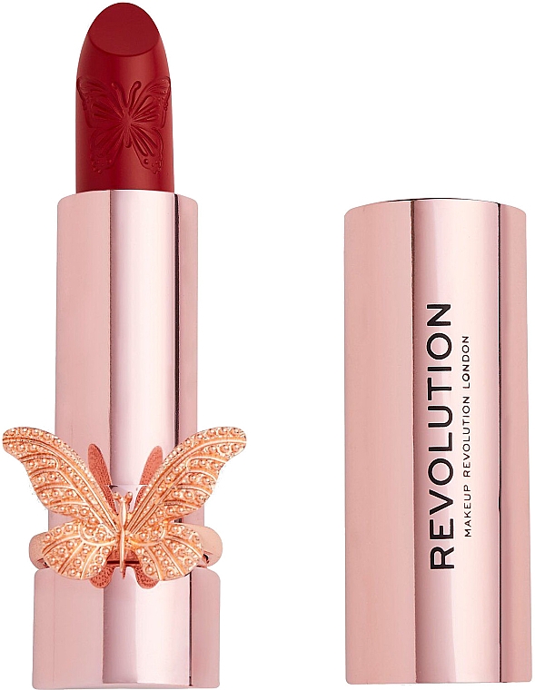 Szminka do ust - Makeup Revolution Precious Glamour Butterfly Velvet Lipstick — Zdjęcie N1
