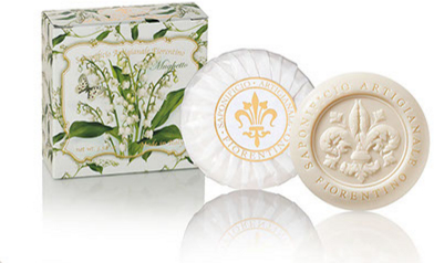 Naturalne mydło w kostce Konwalia - Saponificio Artigianale Fiorentino Lily Of The Valley Soap — Zdjęcie N1